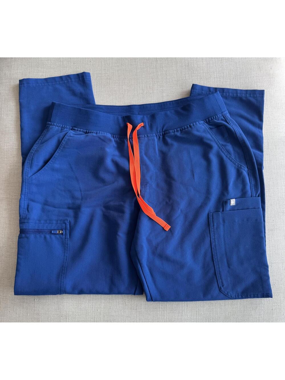 FIGS Yola Skinny Scrub Pants Winning Blue Women’s Large - Picture 2 of 5